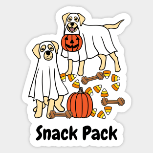 Snack Pack Ghost Dog Sticker